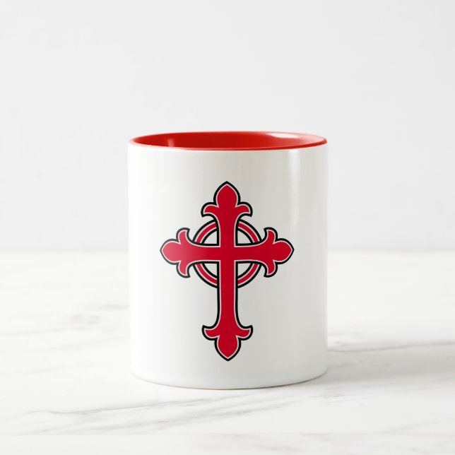 Taza Bicolor Cruz cristiana (Centro)