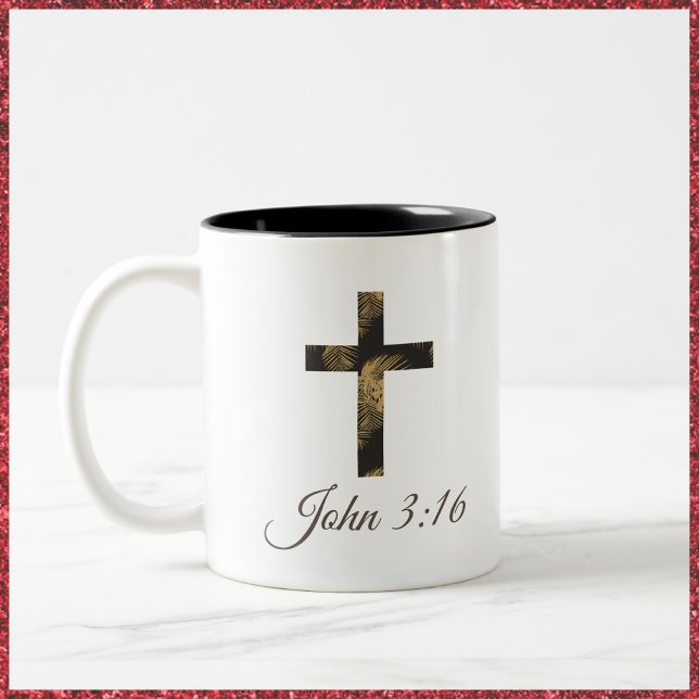 Taza Bicolor Cruz del Evangelio Cristiano (Subido por el creador)
