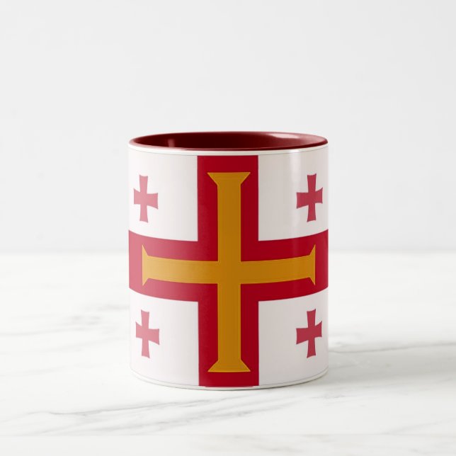 Taza Bicolor Cruz Roja y Naranja Mug (Centro)