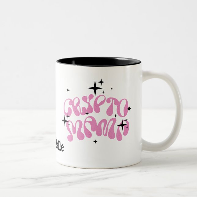 Taza Bicolor Crypto Mama Mug (Derecha)