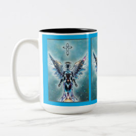 Taza Bicolor Crystal Angels Coffee Mug