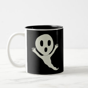 Taza Bicolor Cuadrado fantasma de estilo de Chibi