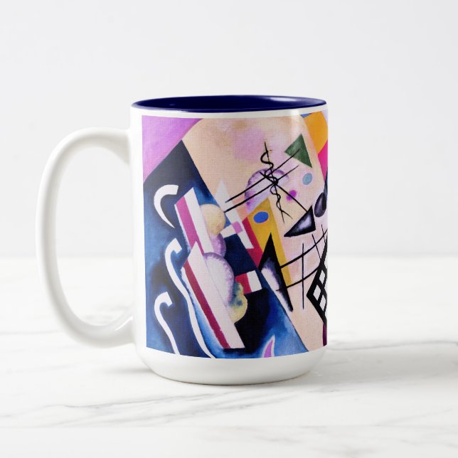 Taza Bicolor Cuadrícula Negra, 1922 - Kandinsky (Izquierda)