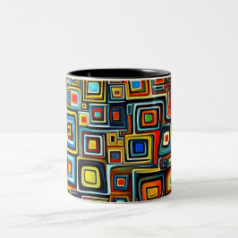 Taza Bicolor Cuadriláteros