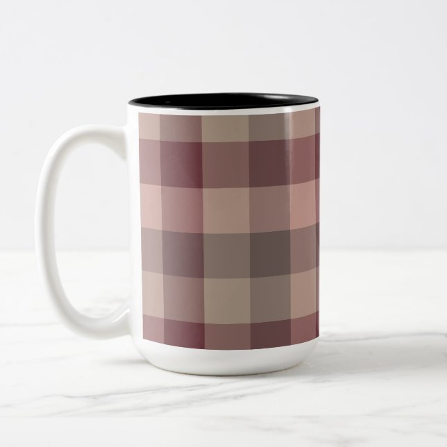 Taza Bicolor Cuadro de blushwood (Izquierda)