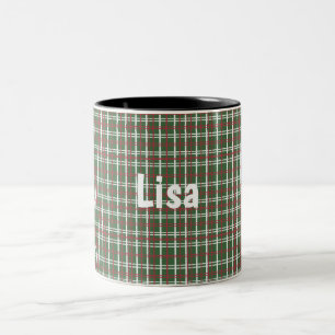 Taza Bicolor Cuadros de Navidad