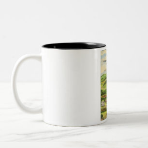 Taza Bicolor Cuál está allí escribir alrededor en el condado de