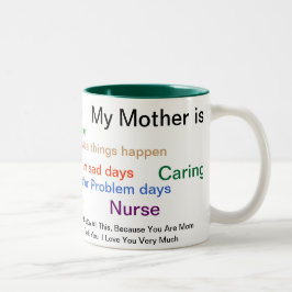 Taza Bicolor "Cuáles mi madre era a mí "