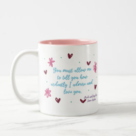 Taza Bicolor Cuán Alustrado Y Amado Eres - Jane Austen