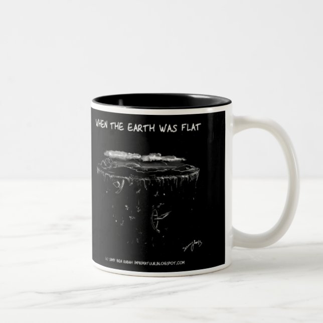 Taza Bicolor Cuando la tierra era plana asalte (Derecha)