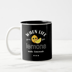 Taza Bicolor Cuando la vida da limón hace que el verano diverti