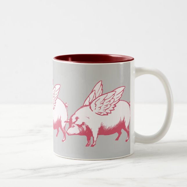 Taza Bicolor Cuando los cerdos vuelan (Derecha)