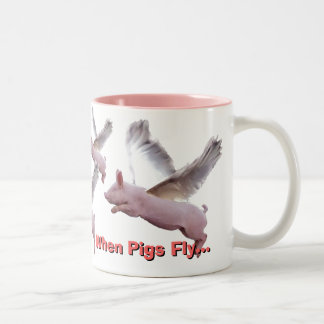 Taza Bicolor cuando los cerdos vuelan…