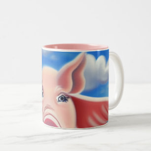 Taza Bicolor Cuando los cerdos vuelan