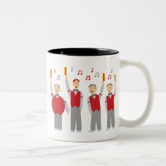 Taza Bicolor Cuarteto clásico de Barbershop