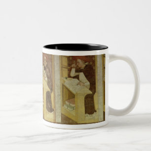 Taza Bicolor Cuatro monjes dominicanos en sus escritorios, del