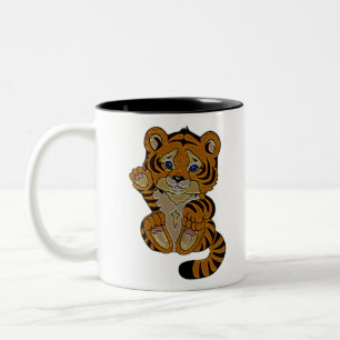 Taza Bicolor Cubo de tigre