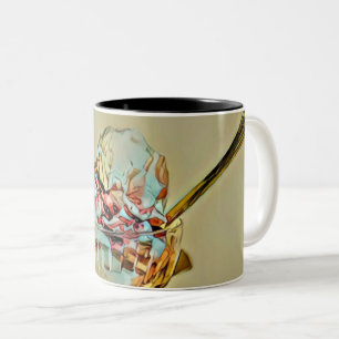 Taza Bicolor Cuchara de helado