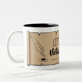 Taza Bicolor Cuchillo de plumas de rollo nográfico de roca pequ