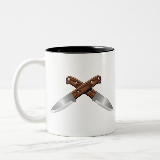 Taza Bicolor cuchillos de cruce (Izquierda)