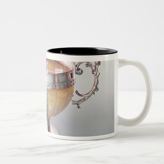 Taza Bicolor Cuenco nacarado montado plata del wassail (Derecha)
