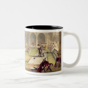 Taza Bicolor Cuencos en la terraza en Bramshill en 1600, de 'A