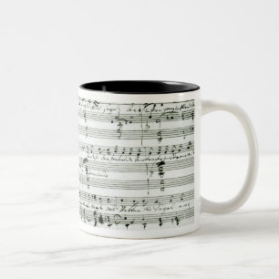 Taza Bicolor Cuenta manuscrita 'del dem del aus del fragmento