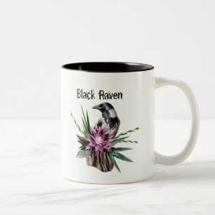 Taza Bicolor Cuervo negro