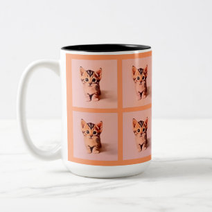 Taza Bicolor Cuidad kitten de cuatro tipos