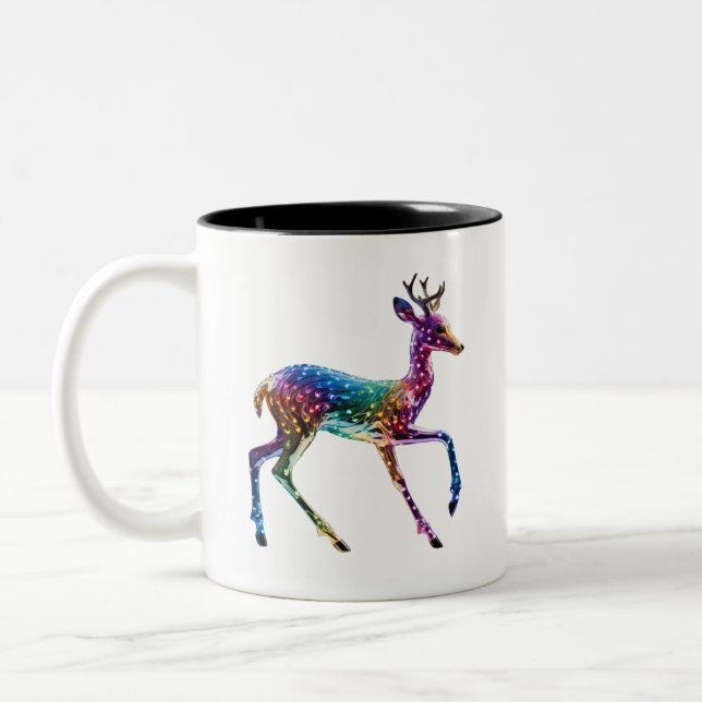 Taza Bicolor Cuidada Giraffe Colorida (Izquierda)