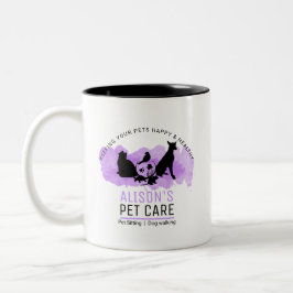 Taza Bicolor Cuidado de mascotas / Servicios de guardería / Pas