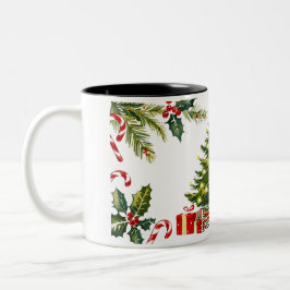 Taza Bicolor Cuidados Navidades tradicionales