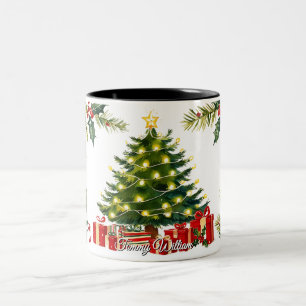 Taza Bicolor Cuidados Navidades tradicionales