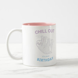 Taza Bicolor Cuídate es tu cumpleaños