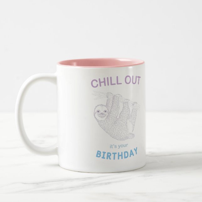 Taza Bicolor Cuídate es tu cumpleaños (Izquierda)