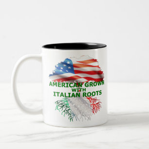 Taza Bicolor Cultivado En América Con Raíces Italianas