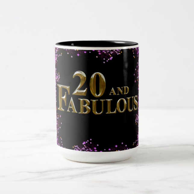 Taza Bicolor Cumpleaños 20 (Centro)