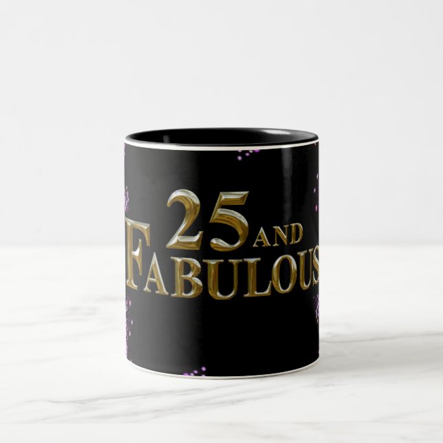 Taza Bicolor Cumpleaños 25 (Centro)