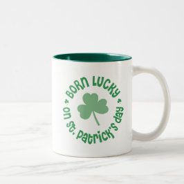 Taza Bicolor Cumpleaños del día del St Patricks