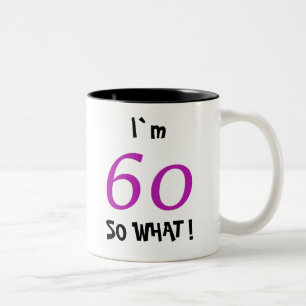 Taza Bicolor Cumpleaños divertido motivacional 60