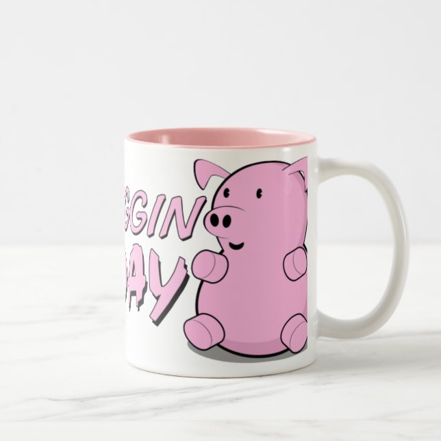 Taza Bicolor Cumpleaños feliz de Piggin (Derecha)