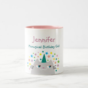 Taza Bicolor Cumpleaños Mágico Nombre de la Chica