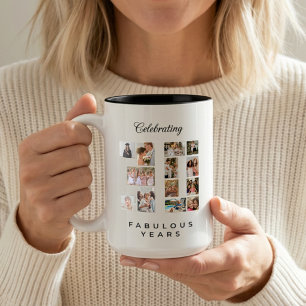 Taza Bicolor Cumpleaños o aniversario número 30