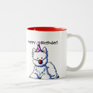 Taza Bicolor Cumpleaños Westie Mug
