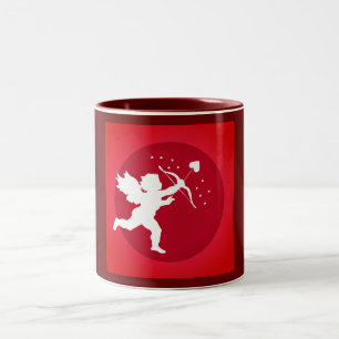 Taza Bicolor Cupid Bow Love Red Valentine