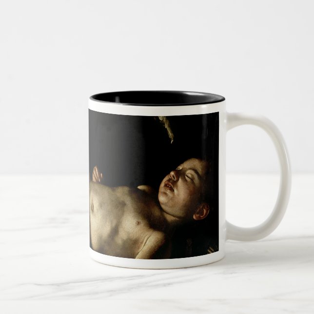 Taza Bicolor Cupid el dormir, 1608 (Derecha)