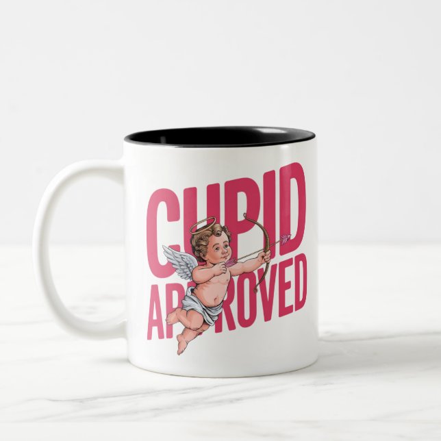 Taza Bicolor Cupido aprobado (Izquierda)