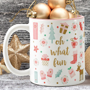 Taza Bicolor Cura fiesta Oh qué Navidades divertidos mug