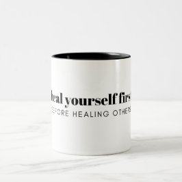 Taza Bicolor Curarse a sí mismo