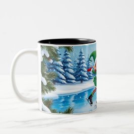 Taza Bicolor Curiosa moda moderna Funny Feliz Navidad